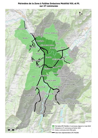 Strasbourg - Zone à faibles émissions – Zone verte France